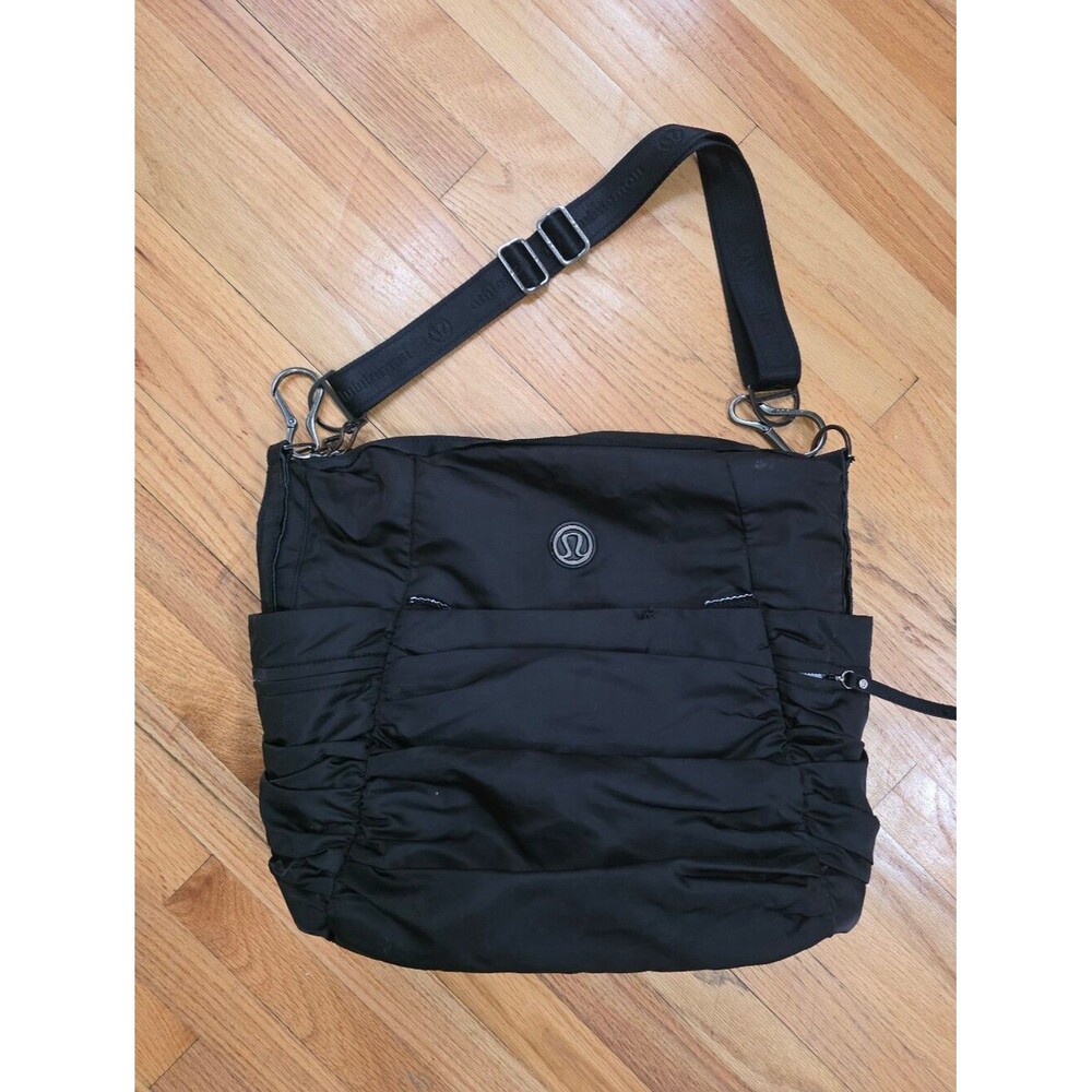 Lululemon Triumphant Tote Black Handles Removed Crossbody Shoulder